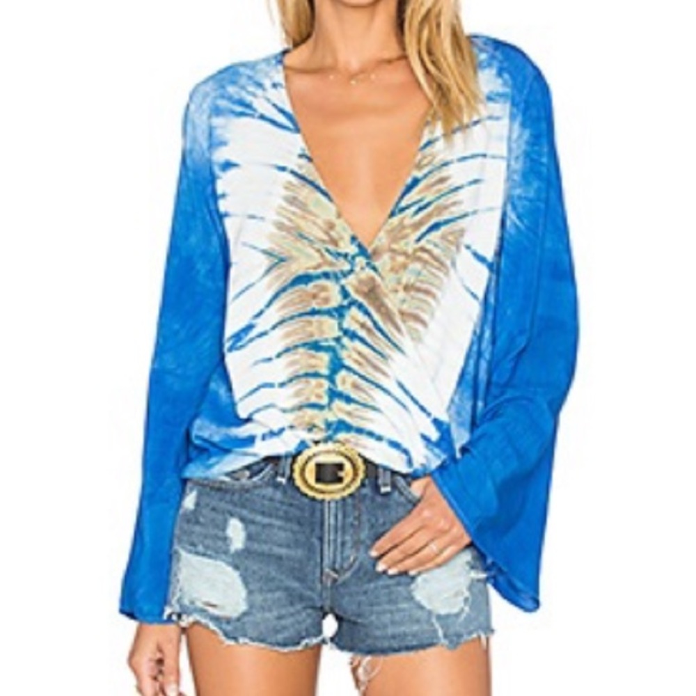 Blue Life Hayley Tie Die Top